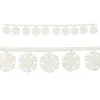 Specialty Garland*Beistle Club Pack Of 24 Christmas Fabric Snowflake Garland Decorations 47"