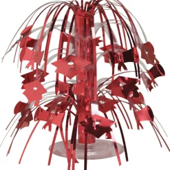 Party Central Club Pack Of 12 Classic Red And White Graduation Mini Cascade Party Centerpieces 8.5"