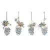 Icy Giftware Woodland>Club Pack Of 16 Clear Icy Crystal Christmas Squirrel And Rabbit Pinecone Ornaments 3.6"