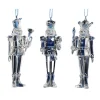 CC Christmas Decor Nutcrackers>Club Pack Of 12 Clear Icy Christmas Nutcracker Ornaments 5.5"