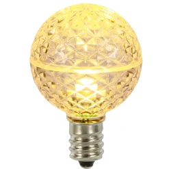 Vickerman Club Pack Of 25 Clear Led G50 Replacement E17 Base Christmas Light Bulbs