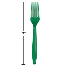 Party Central Club Pack Of 600 Emerald Green St. Patrick's Day Forks