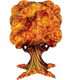 Beistle Club Pack Of 12 Fall Thanksgiving 3-D Tree Table Centerpieces 12"