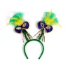 Party Central Club Pack Of 12 Feathered Bopper Mardi Gras Headband Costume Accessories - One Size