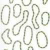 Party Central Club Pack Of 12 Green And Yellow Mardi Gras Beads Peel 'N Place Festive Party Accessory Decorations