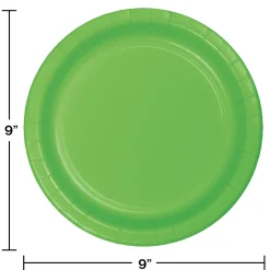 Party Central Club Pack Of 96 Green Disposable St. Patrick's Day Plates 9"