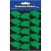 Beistle Club Pack Of 48 Green Mortarboard Graduation Cap Sticker Sheets 7.5"