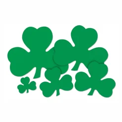 Party Central Club Pack Of 48 Green Shamrock St. Patrick's Day Cutouts 9"