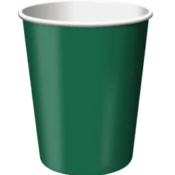 Party Central Club Pack Of 240 Hunter Green Disposable Paper Drinking Party Tumbler Cups 9Oz.