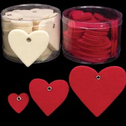 The Ribbon People Hearts>Club Pack Of 144 Ivory Fuzzy Felt Birthday Hearts 3"