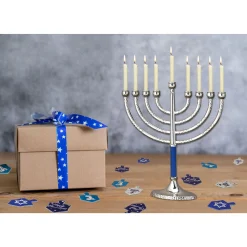 Rite Lite Club Pack Of 45 Ivory Hand Rolled Natural Honeycomb Beeswax Hanukkah Candles 4.25"