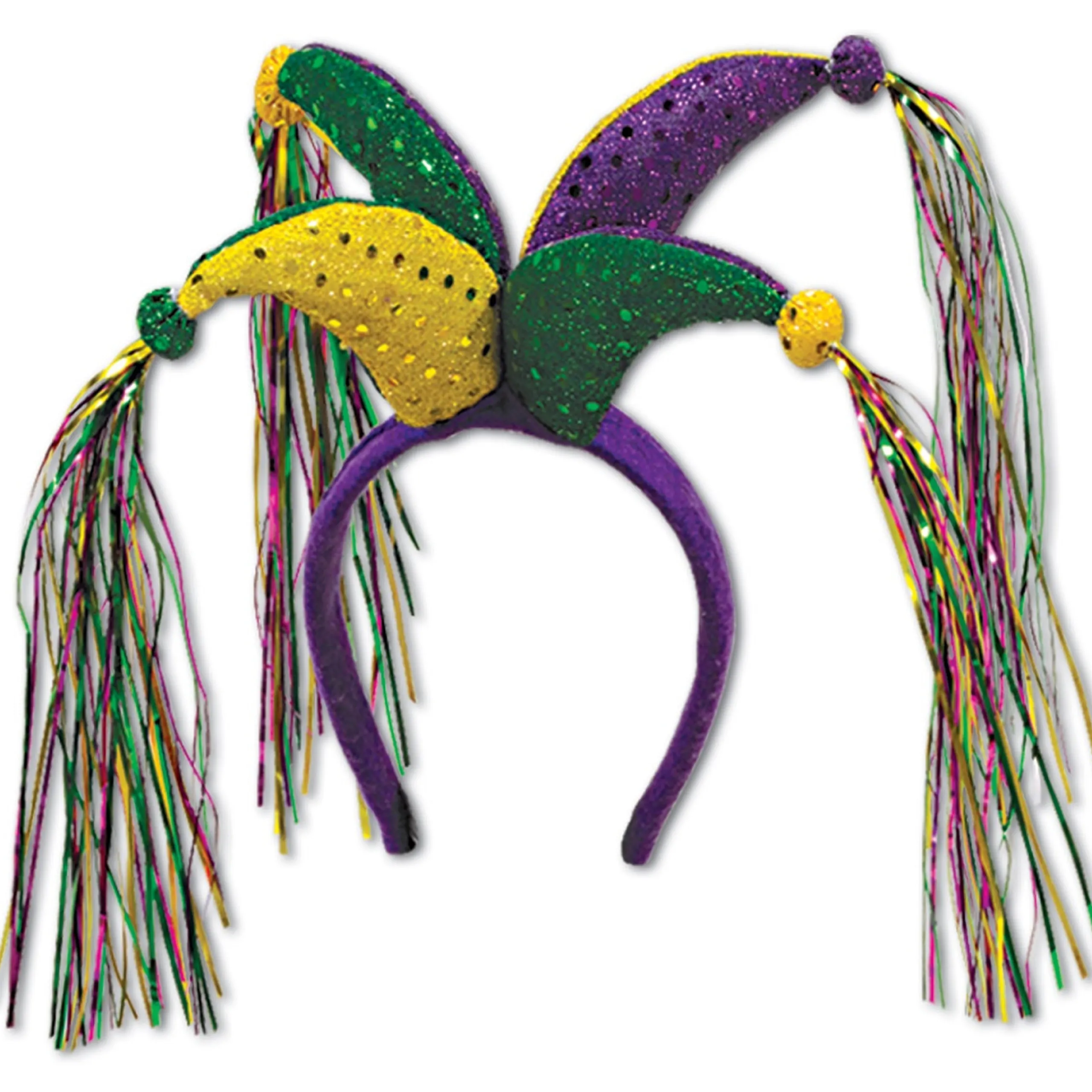 Party Central Club Pack Of 12 Jester Unisex Adult Headband Costume Accessories - One Size