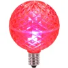Vickerman Club Pack Of 25 Led G50 Pink Replacement Christmas Light Bulbs - E12 Base
