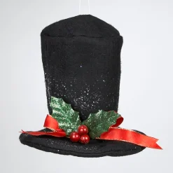 KSA Snowmen>Club Pack Of 24 Magical Snowman Top Hat Christmas Ornaments 4"