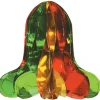 Bells*Beistle Club Pack Of 12 Metallic Green, Gold And Red Hanging Christmas Bell Decorations 12"