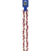 Party Central Club Pack Of 12 Metallic Red And White Braided Party Bead Necklaces 33"