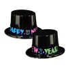 Beistle Club Pack Of 25 Neon Party "Happy New Years" Legacy Party Favor Hat