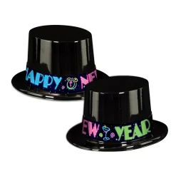 Beistle Club Pack Of 25 Neon Party "Happy New Years" Legacy Party Favor Hat