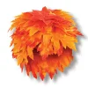 Beistle Club Pack Of 12 Orange And Yellow Fall Leaf Thanksgiving Party Wigs