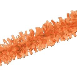 Specialty Garland*Beistle Club Pack Of 24 Orange Festive Tissue Festooning Decorations 25'