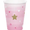 Party Central Club Pack Of 96 Pink And White Disposable Drinking Party Tumbler Cups 9 Oz.