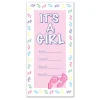 Party Central Club Pack Of 12 Pink And White Baby Shower Themed "It's A Girl" Door Cover Party Decors 5'