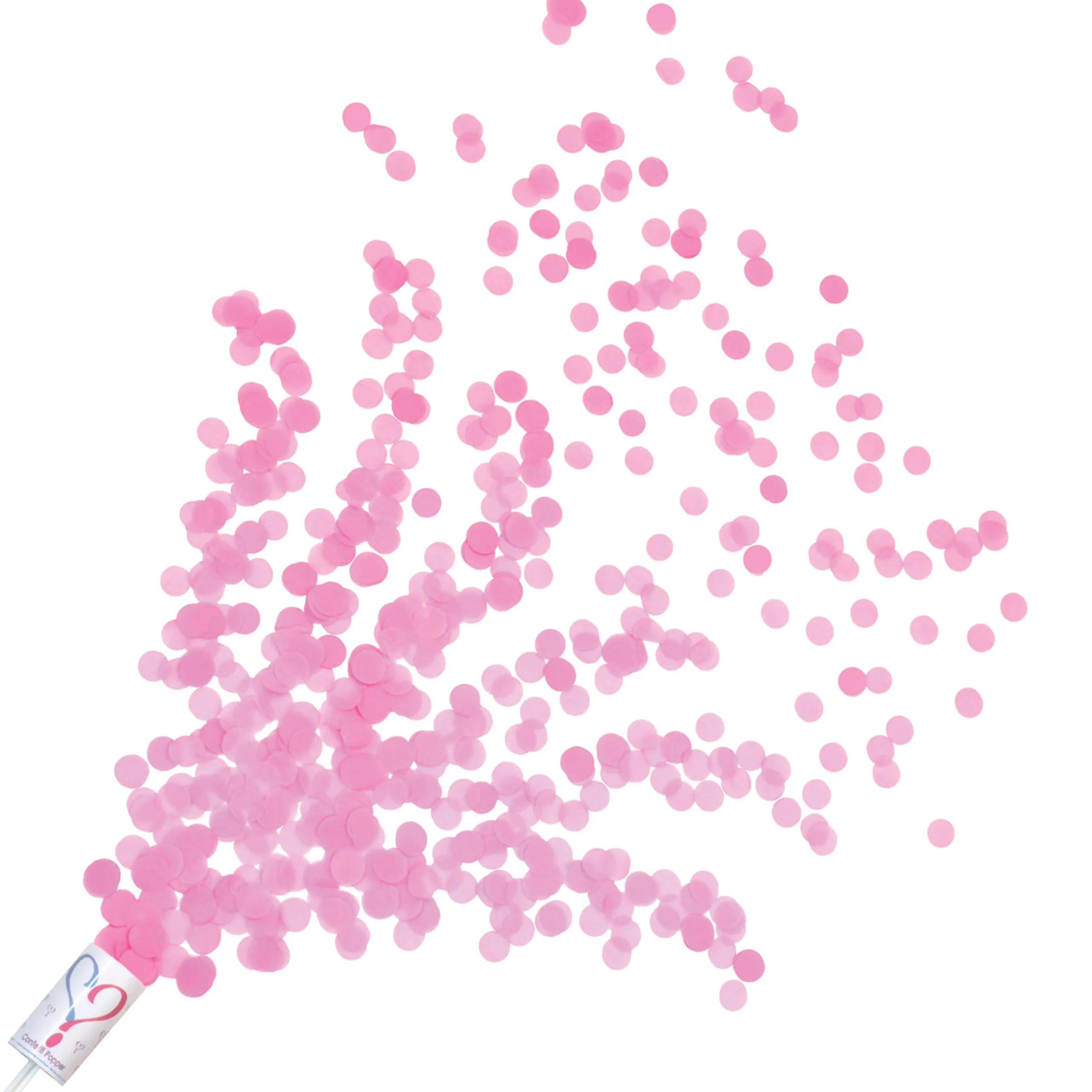 Beistle Club Pack Of 96 Pink Gender Reveal Push Up Confetti Party Poppers