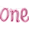 Party Central Club Pack Of 12 Pink "One" Party Foil Balloon Banners 60"