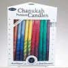 Rite Lite Club Pack Of 45 Premium Rainbow Menorah Candles 5.25 Inches High
