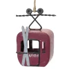 Melrose Transportation>Club Pack Of 12 Red And Black Vintage Ski Gondola Christmas Ornaments 4.5"