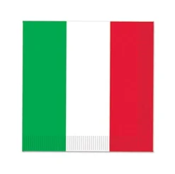 Party Central Club Pack Of 192 Red And Green Fiesta Beverage Disposable Party Napkins