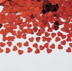 Party Central Club Pack Of 12 Red Heart Shaped Valentine's Day Celebration Confetti Bags 0.5 Oz.