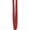 Beistle Club Pack Of 720 Red Metallic Valentine's Day Small Round Beaded Necklace Party Favors 33''