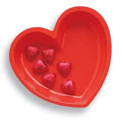 Party Central Club Pack Of 12 Red Valentines Day Serving Trays 9"