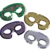 Party Central Club Pack Of 24 Sequin Masquerade Unisex Adult Mardi Gras Half Masks - One Size