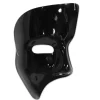 Beistle Club Pack Of 24 Shiny Black Phantom Mask Halloween Costume Accessories