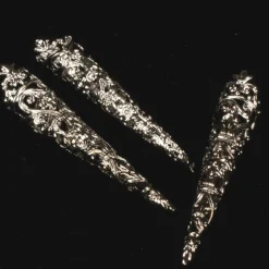 Party Supplies*The Ribbon People Club Pack Of 48 Silver Contemporary Large Crown Cording Caps 2.75"