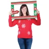Party Supplies*Beistle Club Pack Of 12 Ugly Sweater Photo Fun Hand Held Frame Christmas Props 23.5"
