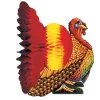 Beistle Club Pack Of 12 Vibrantly Colored Thanksgiving Turkey Centerpieces 12"