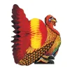 Beistle Club Pack Of 12 Vibrantly Colored Thanksgiving Turkey Centerpieces 9"