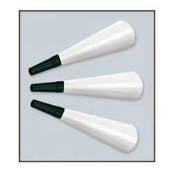 Beistle Club Pack Of 100 White And Black New Year's Eve Legacy Foil Trumpet Horn Party Favors 9"