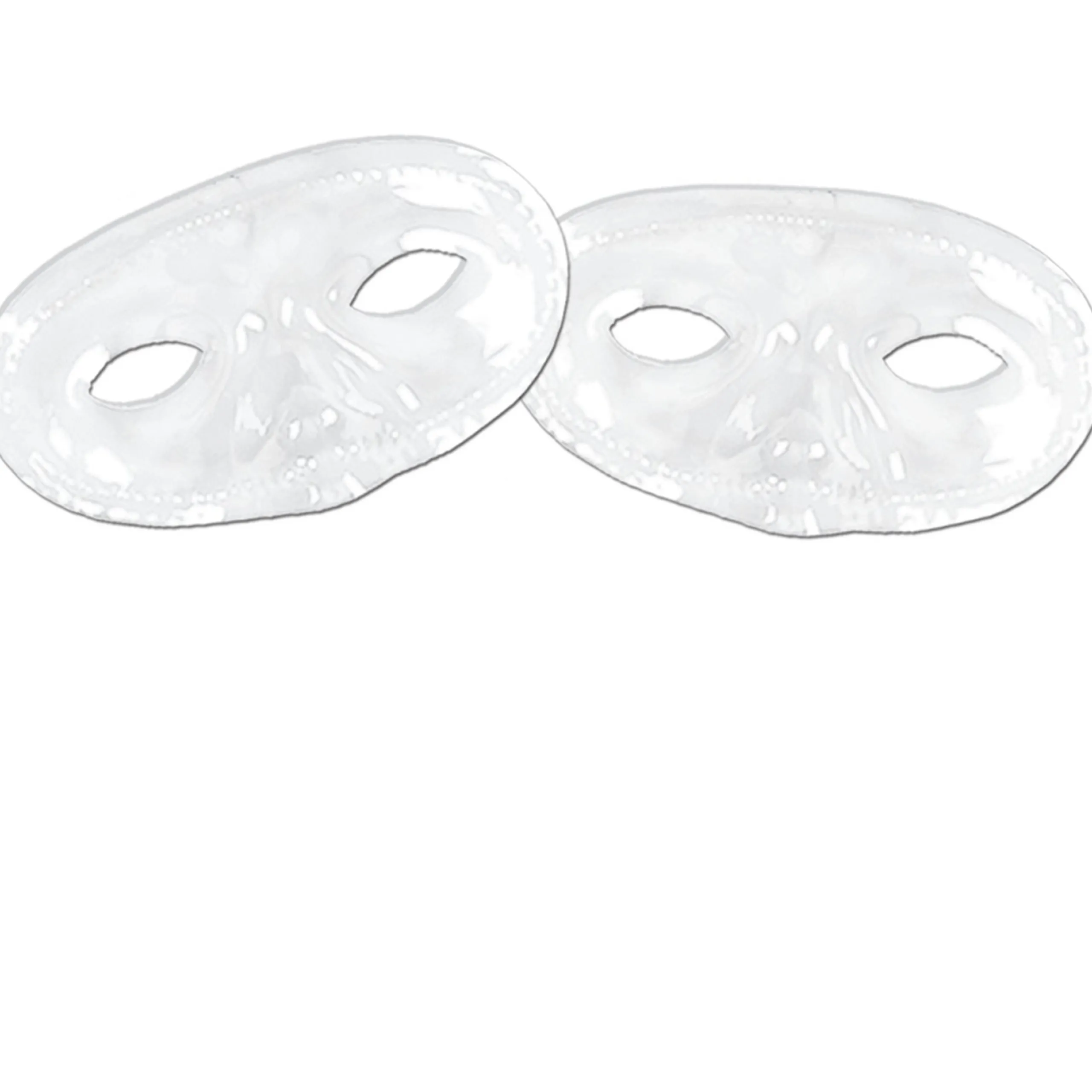 Party Central Club Pack Of 24 White Masquerade Unisex Adult Mardi Gras Half Masks - One Size