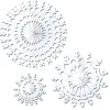 Beistle Club Pack Of 24 White Tissue Snowflake Christmas Hanging Decorations 15"