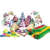 Party Central Club Pack Of 85 Yellow And Green New Year Celebration Party Accessory Kit