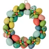 Northlight Colorful Easter Egg Wreath, 14-Inch, Unlit