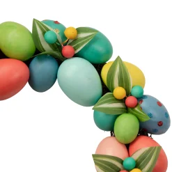 Northlight Colorful Easter Egg Wreath, 14-Inch, Unlit