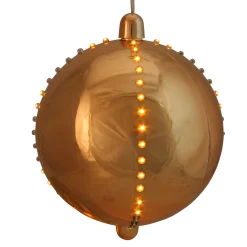 Northlight Balls>Copper Gold Led Lighted Cascading Sphere Christmas Ball Ornament 7.5" (190Mm)
