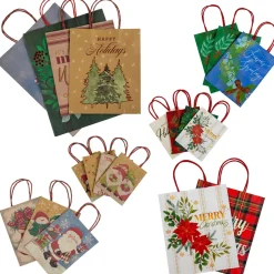 Gift Accessories*Northlight 20-Count Assorted Christmas Themed Paper Gift Bags