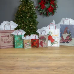 Gift Accessories*Northlight 20-Count Assorted Christmas Themed Paper Gift Bags