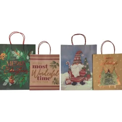 Gift Accessories*Northlight 20-Count Assorted Christmas Themed Paper Gift Bags